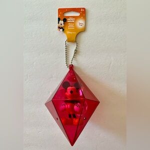 Mickey Mouse Inside a Red Diamond Shaped Case, The Disney Store, Sale Shipping